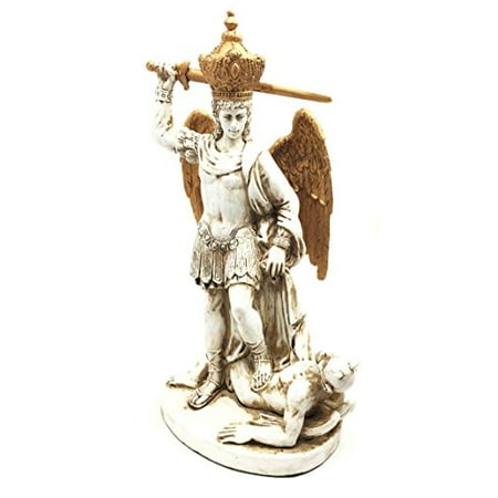 Saint Michael Archangel - Saint Michael Archangel Protector Gargano Mountain Cave Shrine Sculpture Figurine