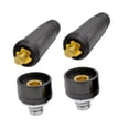 thumbnail image 4 of davian 4 Pieces Welding Cable Connector TIG Welding Panel Connector Quick Fitting Plug Socket Copper Premium Construction Suitable for Repair Replacement Black, 4 of 8