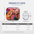 thumbnail image 7 of Lsque Oil Paintings of Elephants 2 PCS Windshield Sun Shade | CarFoldable Window Covers | Car Accessories Reflect UV for Universal Cars SUV Truck | Small, 7 of 7