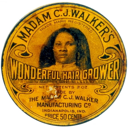 Madam Cj Walkers Wonderful Hair Grower Stretched Canvas Science