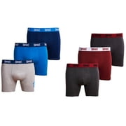 TapouT Mens Athletic Underwear - 6-Pack Stretch Athletic Boxer Briefs Training Breathable Athletic Fit No Fly