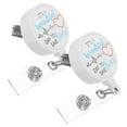 thumbnail image 6 of NICEXMAS 2Pcs Retractable Badge Reel with Clip Assorted Colors Portable Badge Holder for Work, 6 of 7