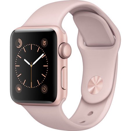 Refurbished Watch Series 2 38mm Apple Rose Gold Aluminum Case Pink Sand Sport Band (Best Apple Fitness Tracker)