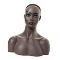 thumbnail image 5 of FITYLE Female Mannequin Head Display Model Makeup Realistic for Eyeglasses Hat Shop Black, 5 of 10