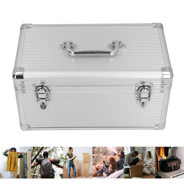 Aluminum Alloy Tool Box, Comfortable Handle Aluminum Alloy Tool Case for Transportation