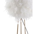 thumbnail image 5 of JONATHAN Y Stork 52" Feather Metal LED Floor Lamp, White/Gold, JYL9052A, 5 of 6
