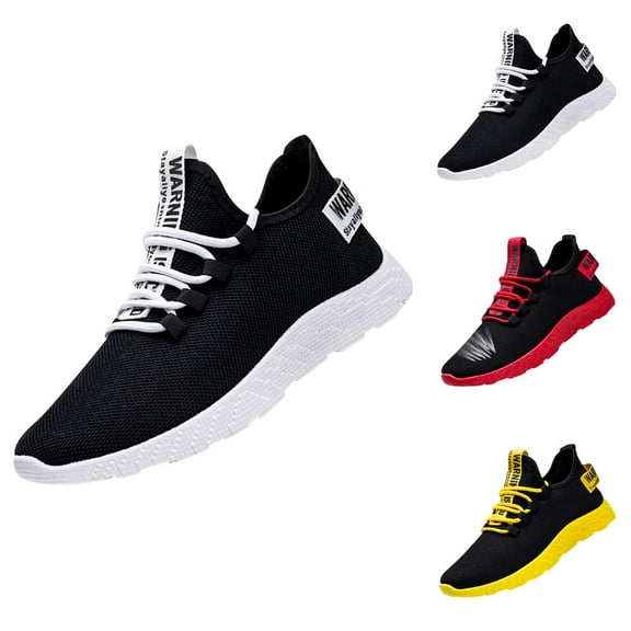 Mens Running Sneakers Sport Fashion Lace-Up Athletic Soft Shoes for Gym Tennis Men Cushioned, Breathable, Lightweight & Comfortable Running Shoes Tourist Shoes Leisure Sports Shoes