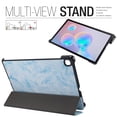 thumbnail image 5 of Dteck Tri-fold Case For Samsung Galaxy S6 Lite with S Pen Holder, Slim Fit Case Multiple Angle Stand Case Fit Samsung Galaxy Tab S6 Lite 10.4" Model SM-P610/P615 2020 [Auto Wake/Sleep], Blue Marble, 5 of 10