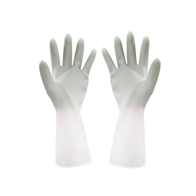 Guantes de limpieza para lavavajillas, guantes de cocina reutilizables que no dañan la piel con forro flocado de algodón, antideslizantes Vhermosa CPB-DE-WX257-8