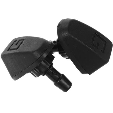 2 Pcs Windshield Washer Sprayer Car Water Universal Nozzle Washing Machine Black