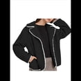 thumbnail image 1 of Abrigo Holgado y Grueso de Lana de Cordero con Solapa y Larga para Mujer, Estilo Moderno, para Otoño e Invierno. Negro S, 1 of 7