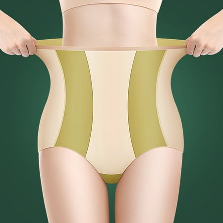 

Briefs For Women Underwear Womens Underwear High Waist Abdominal Underwear Suspension Seamless Hip Lifting Waist Cotton Body Sculpting Panties Yellow XL 3pcs