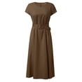 thumbnail image 6 of Sngxgn Women's Party Dress Bodycon Dresses Long Sleeve(Coffee,M), 6 of 6