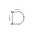 thumbnail image 2 of OUNONA 5Pcs Removable Plated Silver Metal D Rings with Screw for Purse Strap Repair and Craft, 2 of 8
