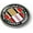 Metal Bezel, variant on Iraq Afghanistan Combat Veteran with Ribbons Design - 3D Domed CAR Emblem Badge Sticker Flexible Round