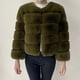 thumbnail image 3 of Abrigo de piel sintética para mujer, mullida Chaqueta corta de alta calidad, Tops peludos a la moda, otoño e invierno, 2024, 3 of 5