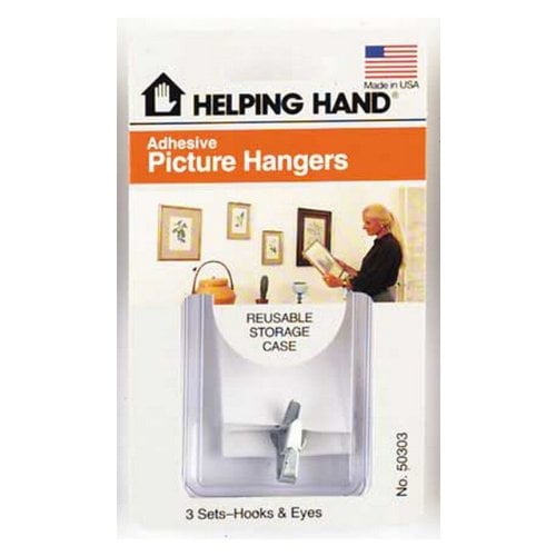 Helping Hand 50303 Adhesive Hook & Eye End Picture Hangers