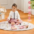 thumbnail image 5 of ROBUD 28pcs Wooden Dollhouse Furniture Set Accessories Pretend Play Toys Gift for Girls Boys & Toddlers 3+,Pink, 5 of 10