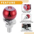 thumbnail image 3 of Tornillos de Placa de Licencia Universales para Motocicleta M6 de Unique Bargains, Cubierta de 40 mm, Kit de Tornillos de Placa de Licencia Antirrobo, Marco de Tornillo de Aluminio Rojo, 4 Piezas, 3 of 6