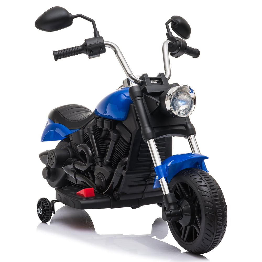 Ride On Motorcycle Bike Kid Toys Motorized Electric Motorbike W/Training Wheels 