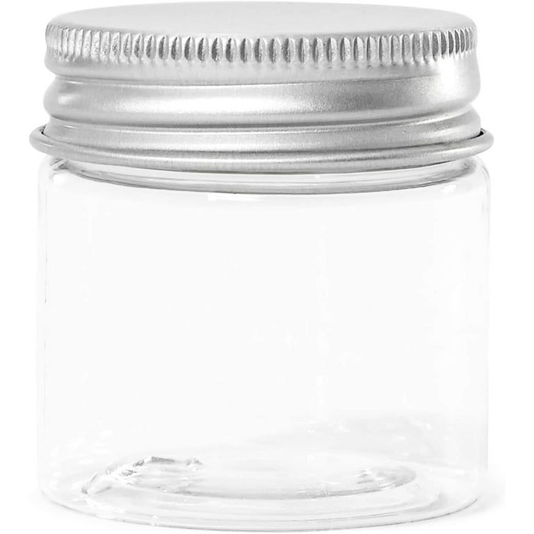 Clear Mini Round Jar with Silver Lid - Craft Containers - Crafts & Hobbies
