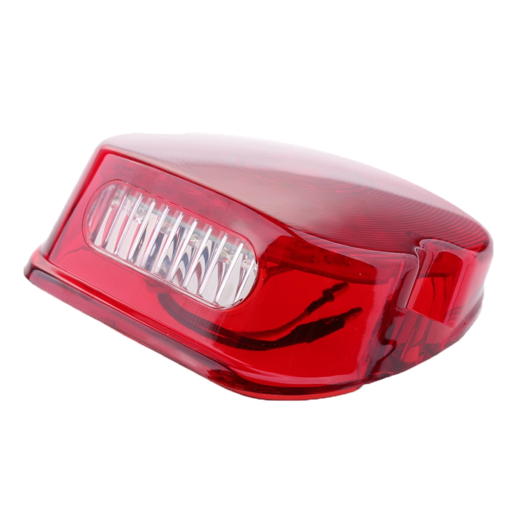 Motorcycle LED Rear Stop Tail Light with Bracket comes with Red and Clear lens Motorcycle LED Rear Stop Tail Light with Bracket comes with Red and Clear lens