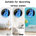 thumbnail image 6 of VOCOO 12 Inch NeonCat Glass Wall Clock, Non-Ticking, Battery Operated,Silent Quartz Easy-to-Read for Home, Office, Kitchen Decor, 6 of 7