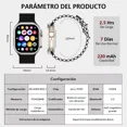 thumbnail image 2 of Smartwatch 2.11'' Reloj Inteligente Bluetooth Llamada Je3002, 2 of 8