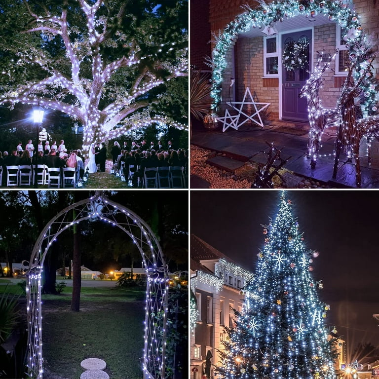 Outdoor Solar String Lights, 33Feet 100 Led Solar Powered Fairy Lights –  TreeLen