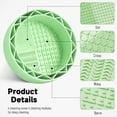 thumbnail image 7 of Brush Holder & Bowl Cleaning Tool, Green, 1 Piece - Makeup Brush Cleaner Mat with Drying Rack Silicone Makeup Brush Cleaning Mat Scrubber Bowl Make up Brush Cleaner Pad for Cosmeti Makeup Organizers, 7 of 7