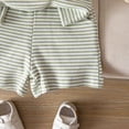 thumbnail image 6 of Toddler Boy Outfit Set Cute Striped Short Sleeve Polo Top and Soft Shorts Baby Boy Summer Clothes 6 12 18 Months 2T 3T 4T, 6 of 6