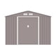 thumbnail image 2 of Cobertizo de Exterior para Jardín y Patio, Bodega de Almacenamiento de Acero Galvanizado, 277 x 259 x 203 cm, Midtown Concept Ultra XL, Gris, 2 of 5