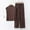 Coffee, variant on TMOYZQ Lounge Sets for Women 2 Piece Casual Loose Sleeveless Mock-Neck Tank Tops Wide Leg Pants Loungwear Tracksuits