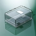 thumbnail image 2 of Pantry Organizers and Storage Bins, Refrigerator Organizer, Plastic Stackable Storage Bins with Drawers, Pull-Out Cabinet Containers for Fridge Kitchen Office (2 PACK, Extra Large & Medium), 2 of 14
