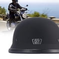 thumbnail image 3 of Comfortable Matte Black German Style Vintage Motorcycle Helmet Durable Half Face German Helmet Motorcycle Helmet, 3 of 5