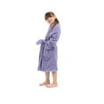 thumbnail image 2 of BC BARE COTTON Bare Cotton Kids Microfiber Fleece Shawl Robe - Girls - Lavender - XLarge, 2 of 5