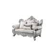 thumbnail image 3 of Traditional Living Room 2pc : Champagne & Silver Brush Beauty. Wood Build. Chenille Upholstered 5 Seat And With Cushions. Modern Style Ensemble: Elegance. Construction. Luxury Upholstery. Pillows., 3 of 3