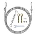 thumbnail image 1 of MHY Tendedero de 16 pies para Exteriores Tendedero de Acero Inoxidable 304 Cable de Servicio Pesado Cuerda de Alambre con Sistema retráctil Cuerda para Ropa a Prueba de Viento para Exteriores/Interior, 1 of 5