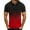 Red, variant on Otvok Men's T-Shirts Short Sleeve Casual Color Block Slim Fit Golf Shirts Turndown Collar Blouse