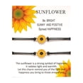 thumbnail image 4 of Wu's-pulsera de aleación de girasol y Margarita, brazalete tejido con alambre de cera, tarjeta de la amistad, novedad de 2022, 4 of 4