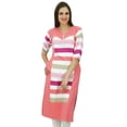 thumbnail image 1 of Bimba Tunique d'Été en Coton avec Blouse Manches 3/4 Kurta Kurti pour Femmes, 1 of 9