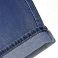thumbnail image 5 of SOOMLON Stretchy Jean Shorts for Women Plus Size Button Denim Knee Length Shorts Jorts with Pockets Trendy Bottoms, 5 of 9