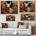 thumbnail image 4 of Designart "Kangaroo'S Baroque Ensemble" Animals Kangaroo Floater Framed Wall Art Living Room, 4 of 5