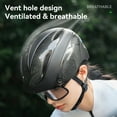 thumbnail image 5 of ROCKBROS Adult Mountain & Road Bike Helmet,Cycling Headgear With Anti-glare Goggles,Removable & Sun Visor, 5 of 13