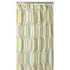 Wiggle Stripe Shower Curtain And Rings
