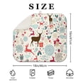 thumbnail image 4 of Multicolor Christmas Deer Pattern Dish Drying Mat for Kitchen 1 Pack, Ultra Absorbent Microfiber Dishes Drainer Mats,16x18in(41x46cm), 4 of 6