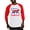 Red/White, variant on CafePress - Proud Democat Baseball Jersey - Cotton Baseball Jersey, 3/4 Raglan Sleeve Shirt