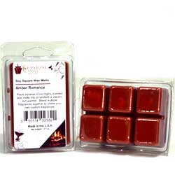 Romance Soy Candle - Amber Romance Soy Tarts 3.5 in. long x 2.5 in. wide x 1 in. thick Pack of 3