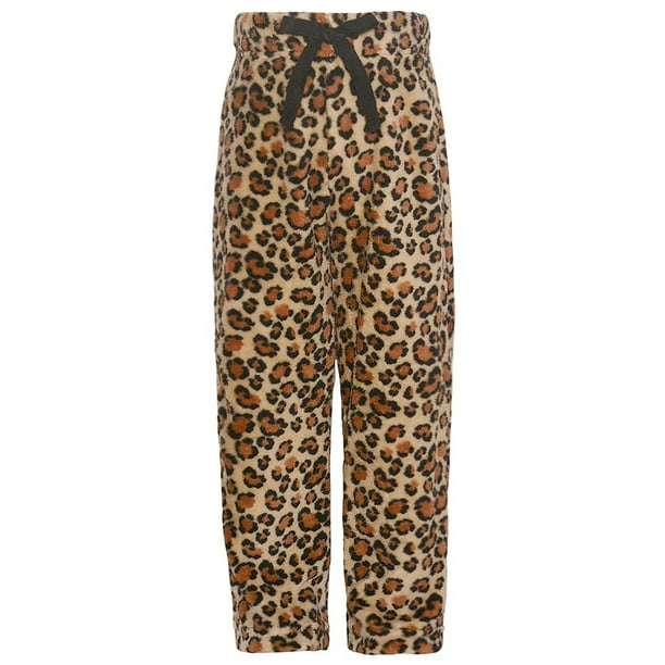 Sweet N Sassy - Little Girls Tan Cheetah Print Adjustable Waist Pajama ...