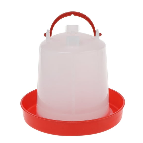 Poultry Feeder with Portable Handle Auto Poultry Water Drinker 1.5L Large Capacity for Chicken Birds Poultry